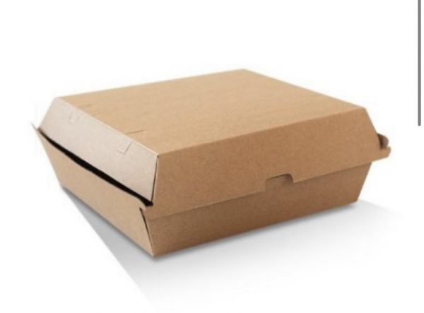 PCB10 Brown Corrugated Kraft Dinner Box 178x160x80mm (150)