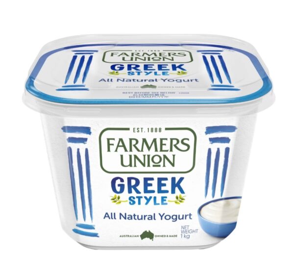 Greek Yoghurt Fresh Farmers Union 1kg (6)