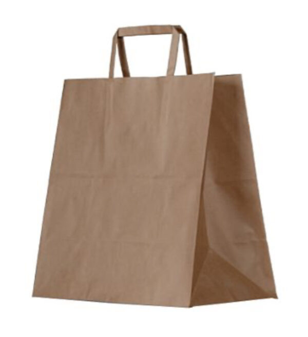 Large UBER Eats / Shopping bag Flat Handle 250pck