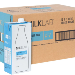 UHT Full Cream Lactose Free Milk 12x1L Milk Lab