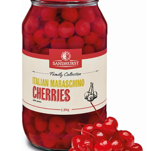 Maraschino Cherries W/Stem 1.9KG Jar