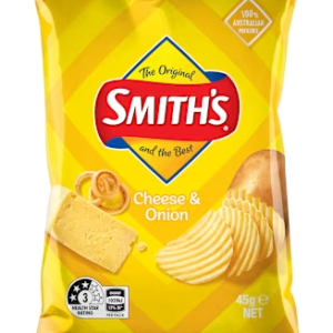 Smith's crinkle cut Cheese & Onion 18 x 45 g