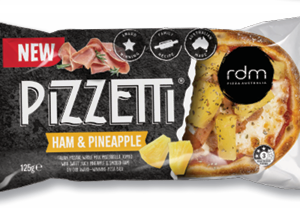 RDM Ham & Pineapple Pizzetti 125g X 12 CTN