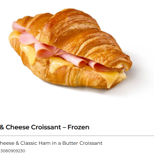 Ham & Cheese Croissant 12x120g CTN